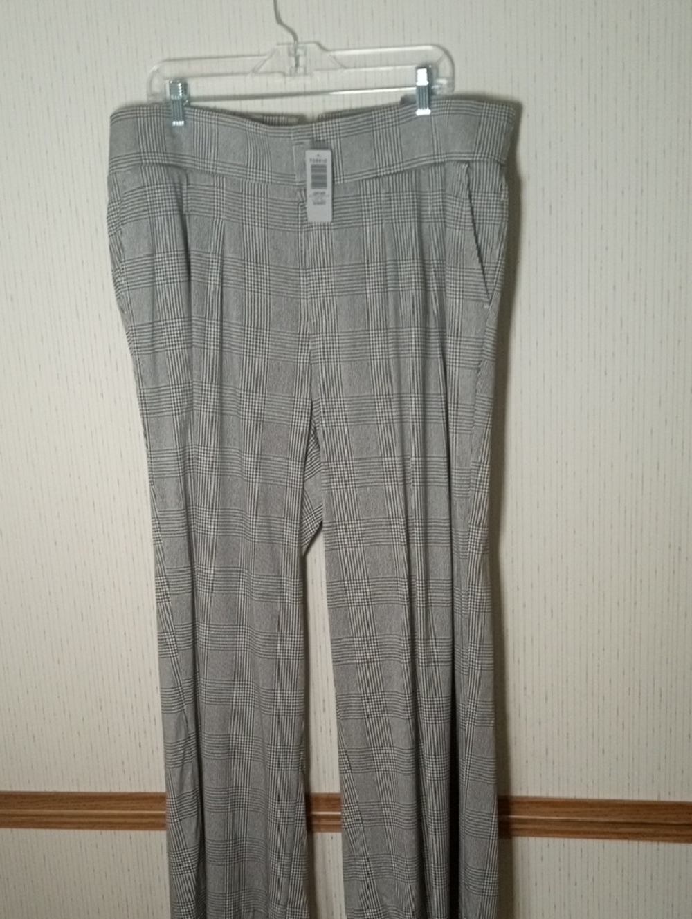 TORRID Gray Glen Plaid Wide-Leg Dress Pants OFFICE, PROFESSIONAL,CHURCH,